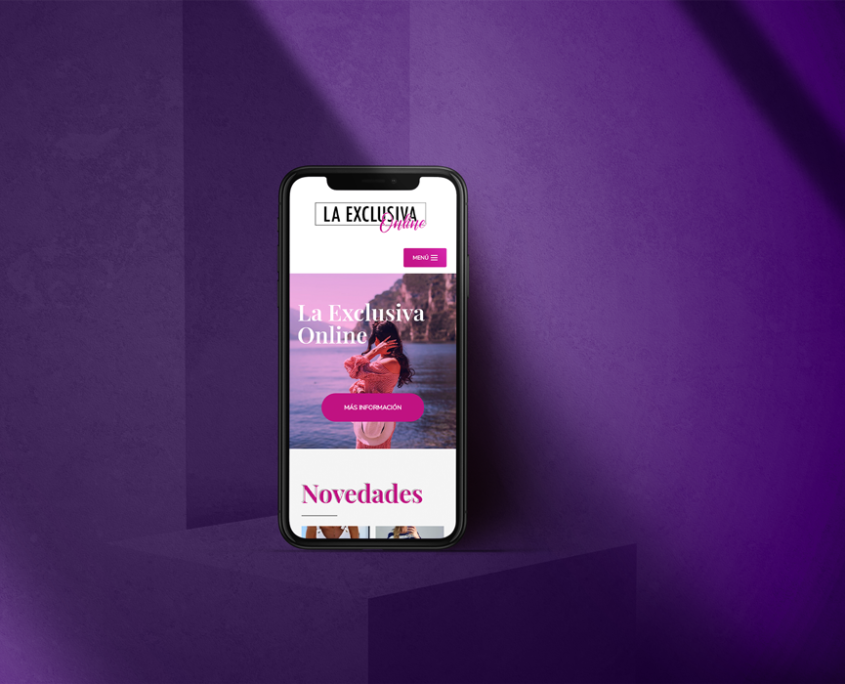 Diseño Web y logotipo para LaExclusivaOnline