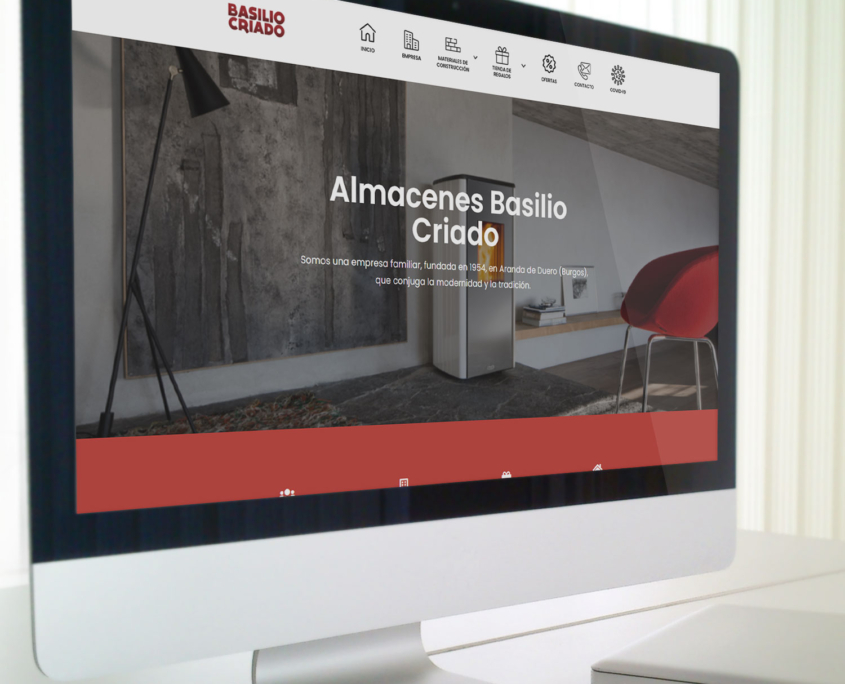 Diseño de página web para Basilio Criado