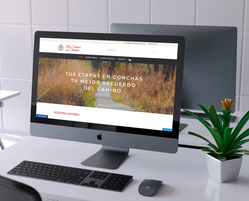 Diseño de tienda online y logotipo para Las Conchas del Camino