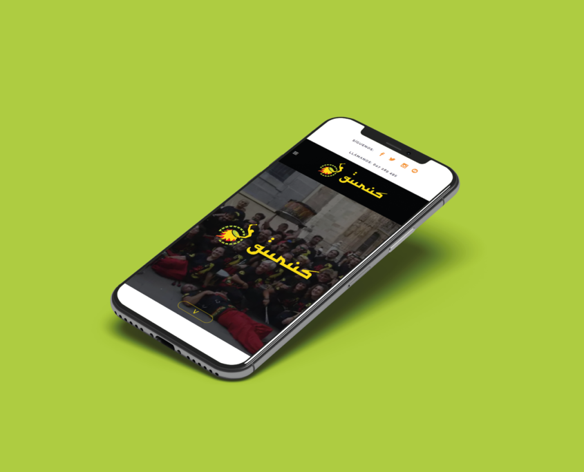 Diseño de página web para Batucada Gurús