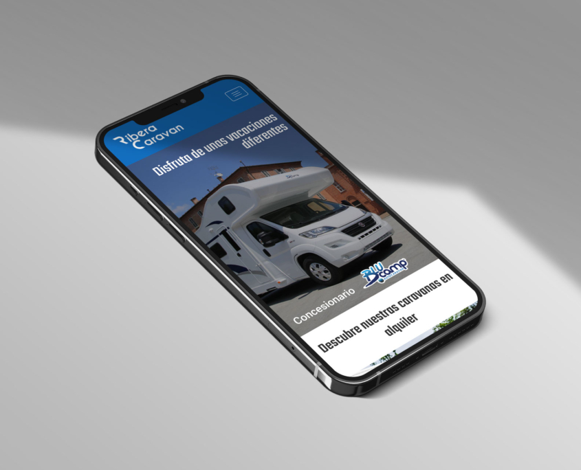 Diseño de página web para RiberaCaravan